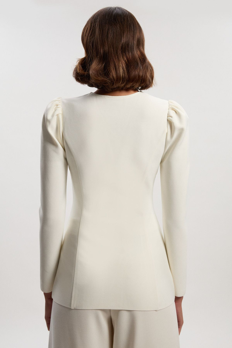 Fitted Figure Form Zip Through Jacket 5
