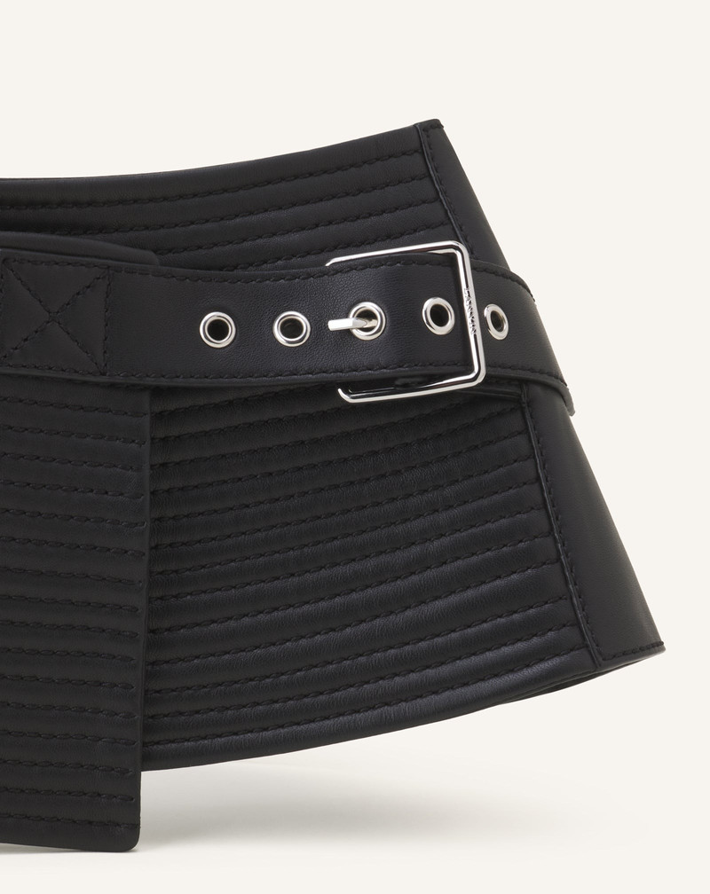 WIDE LEATHER BELT 4