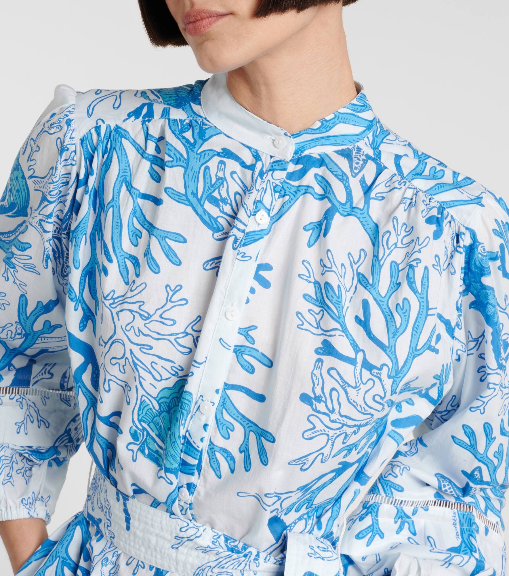 Cathy printed cotton shirt dress - 4