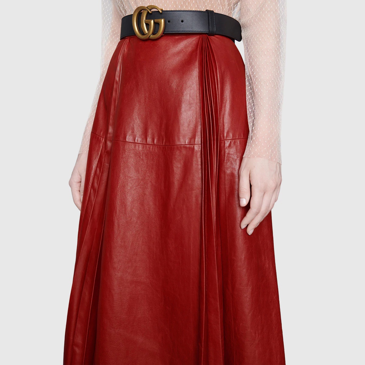 2015 Re-Edition leather skirt - 5