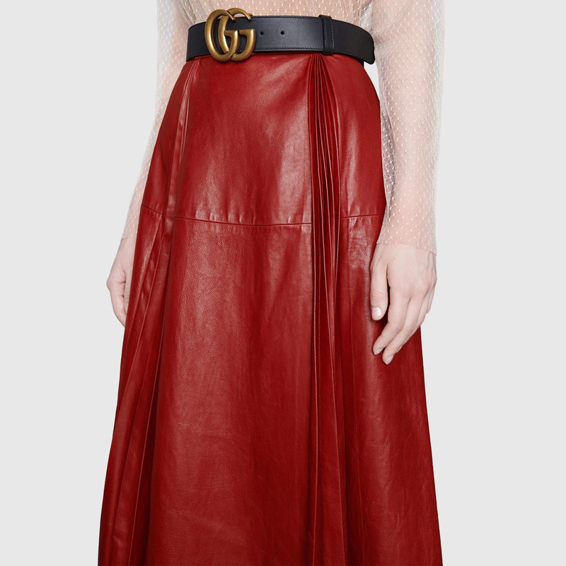 2015 Re-Edition leather skirt 5