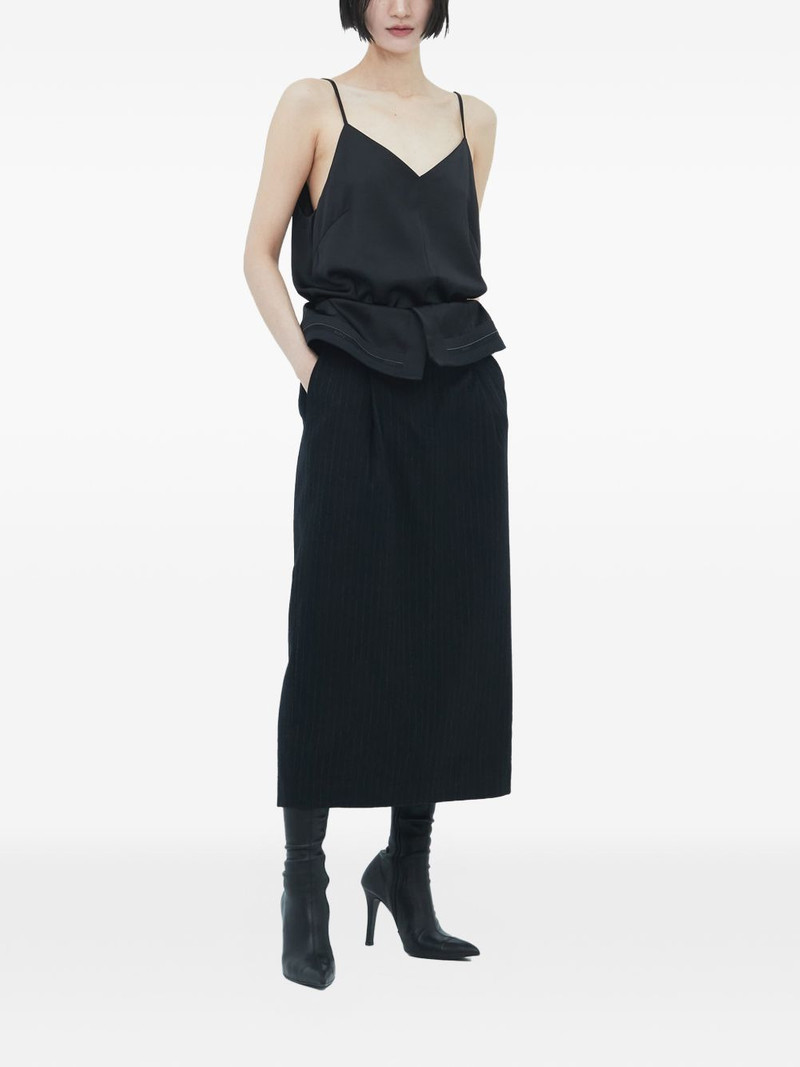 JUUN.J V-neck pinstripe dress outlook