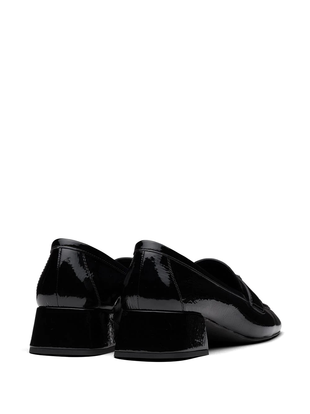 logo plaque low-heel loafers - 3