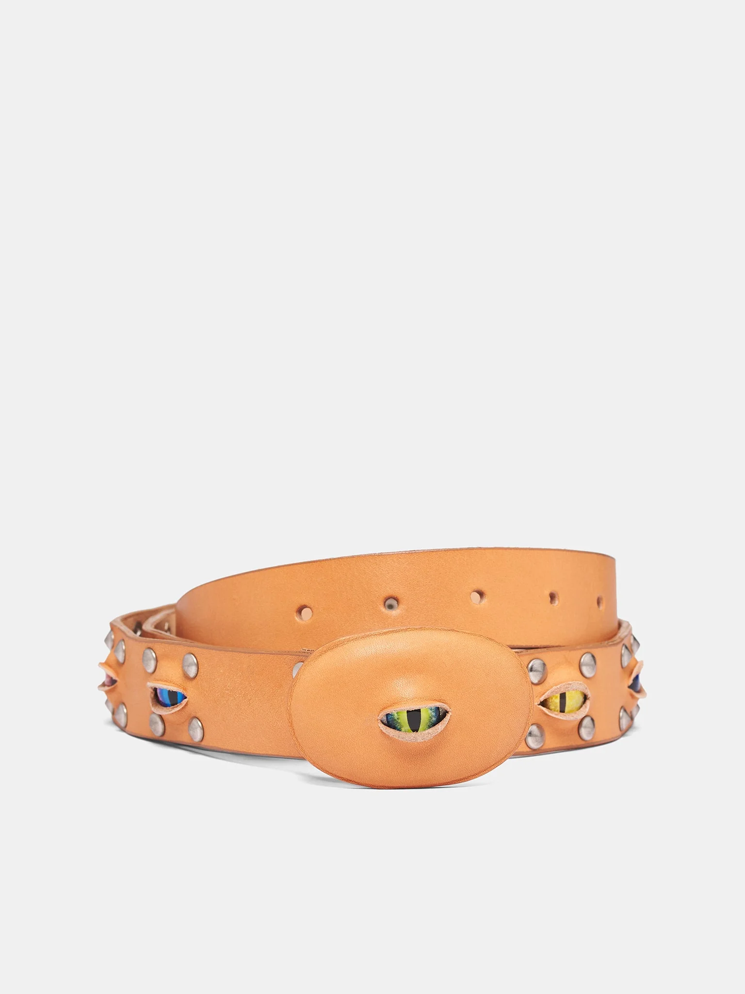 Camel Eye Cut-Out Stud Belt - 1