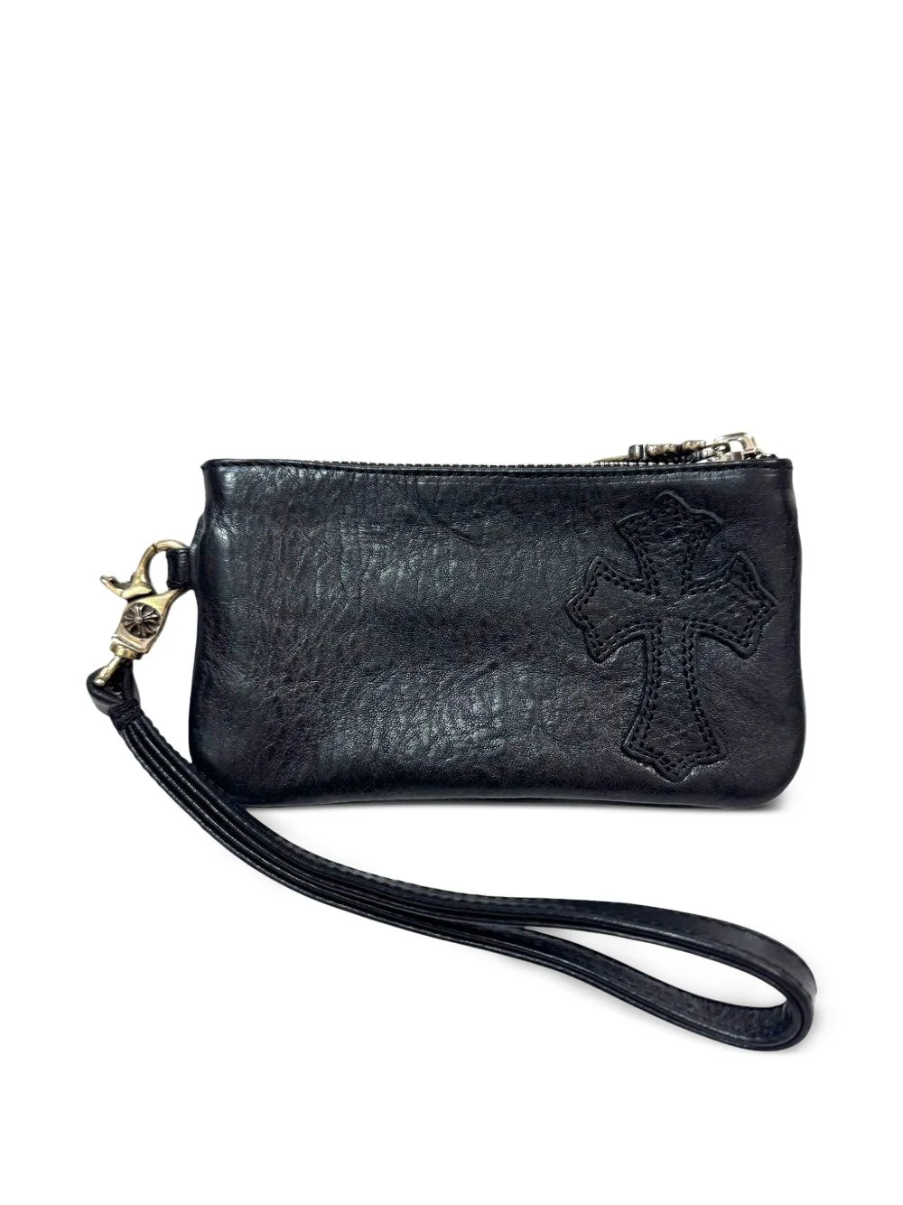 cross-patch leather wallet - 1