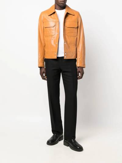 Sandro pebbled leather jacket outlook