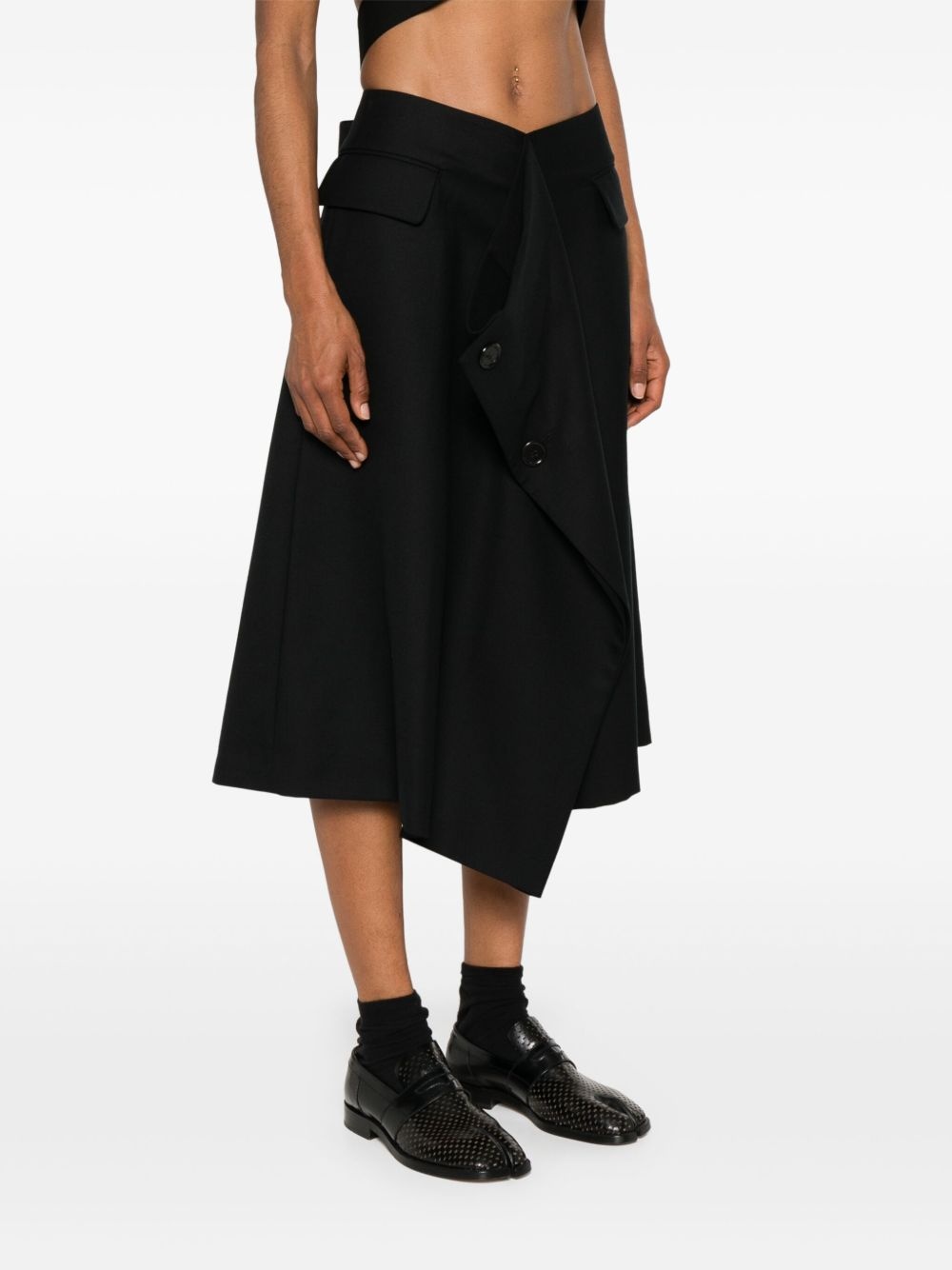 wool midi skirt - 3