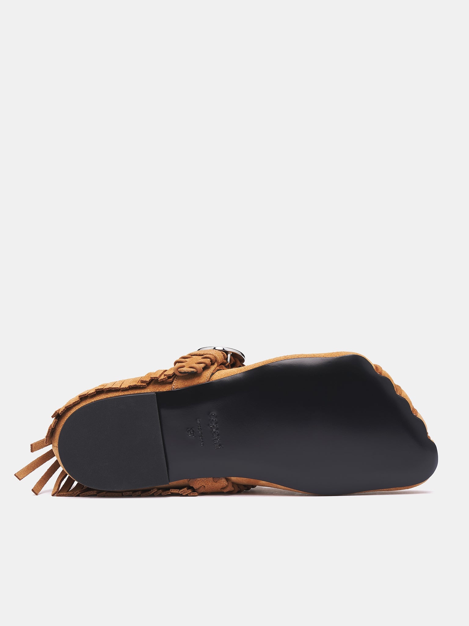 Suede Fringe Five-Toe Ballet Flat - 6