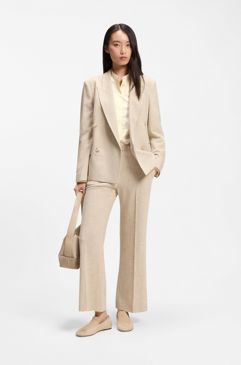 BOSS REGULAR-FIT BLOUSE IN COTTON POPLIN WITH CONCEALED PLACKET outlook