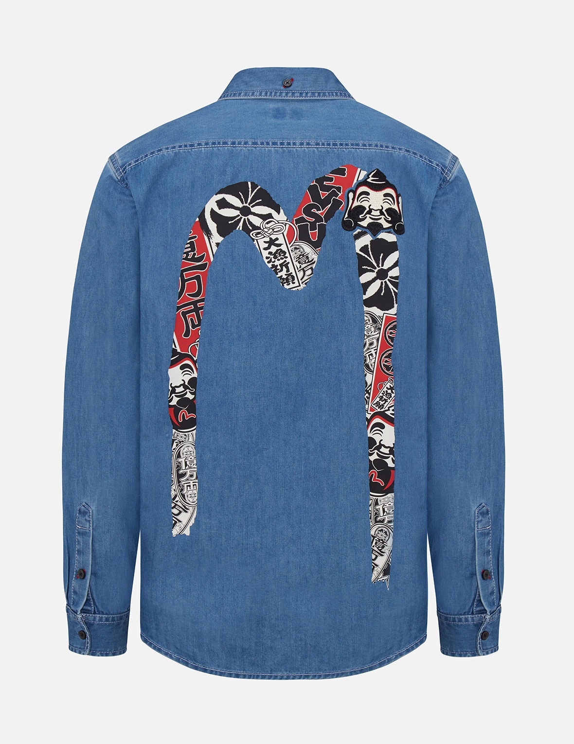 BIG CATCH PRAYER FESTIVAL GRAPHIC DAICOCK DENIM SHIRT - 2