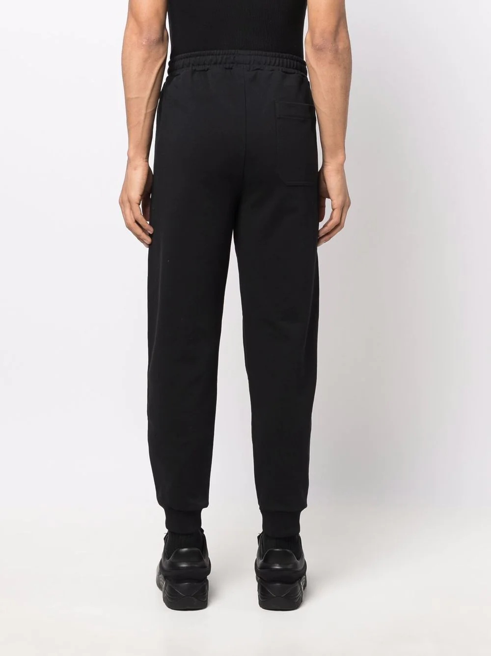 logo-print tapered track pants - 4