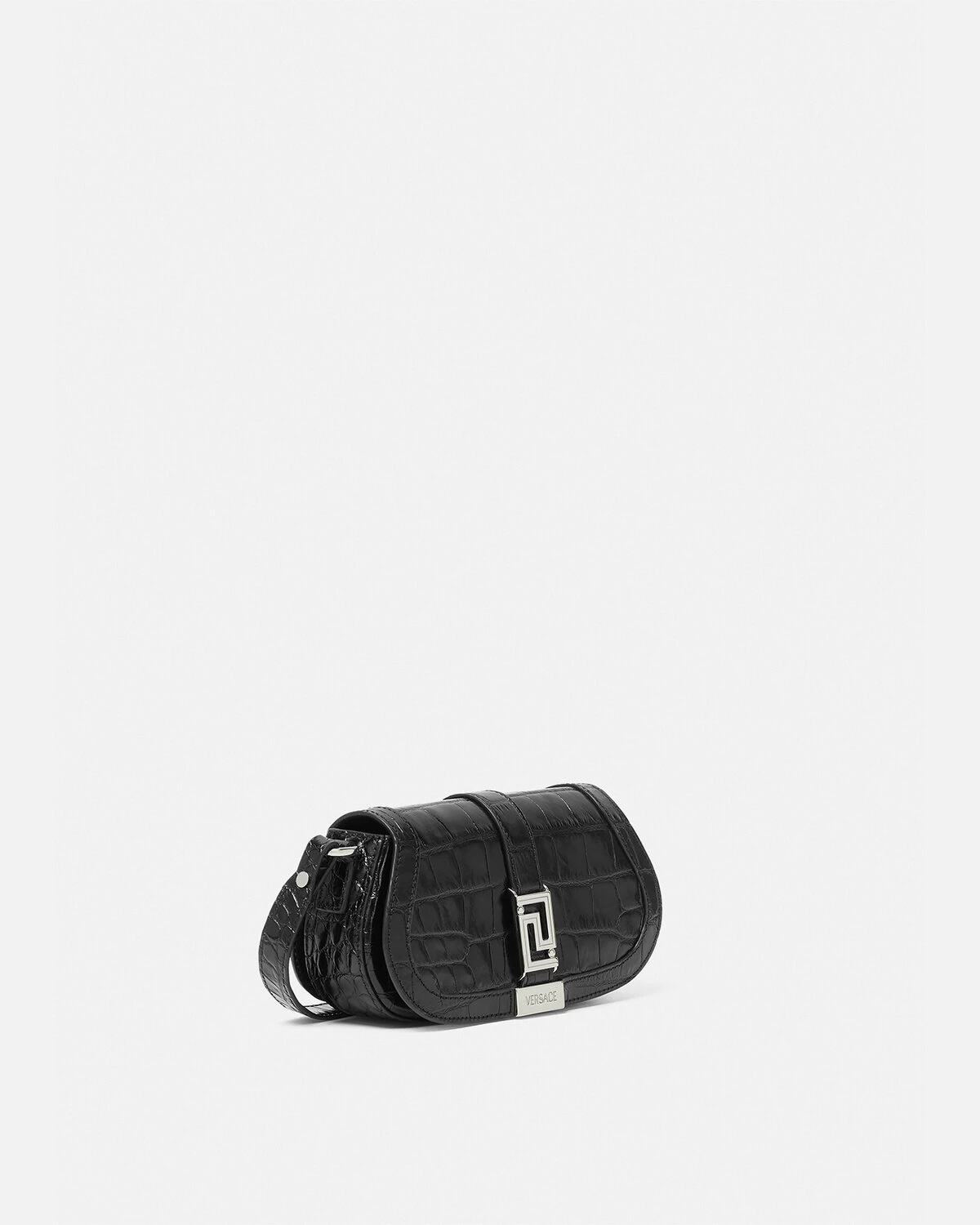Croc-Effect Greca Goddess Mini Bag - 2