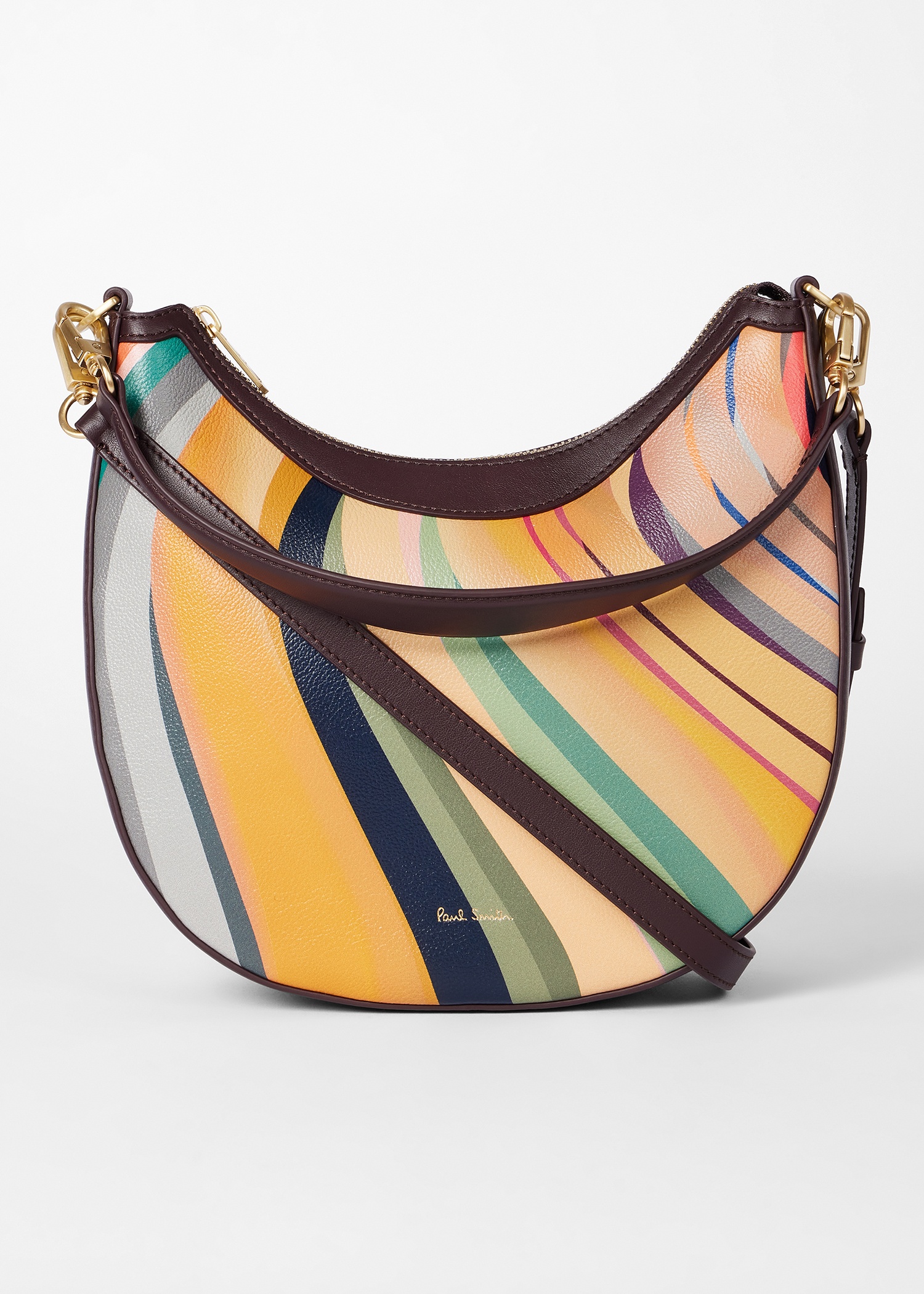 Women's 'Dusky Swirl' Leather Mini Hobo Bag - 2