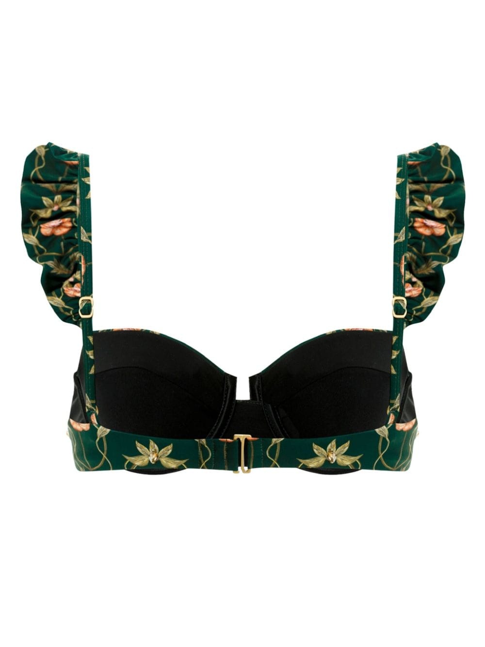 Kiwi EsotÃ©rico floral-print bikini top - 6