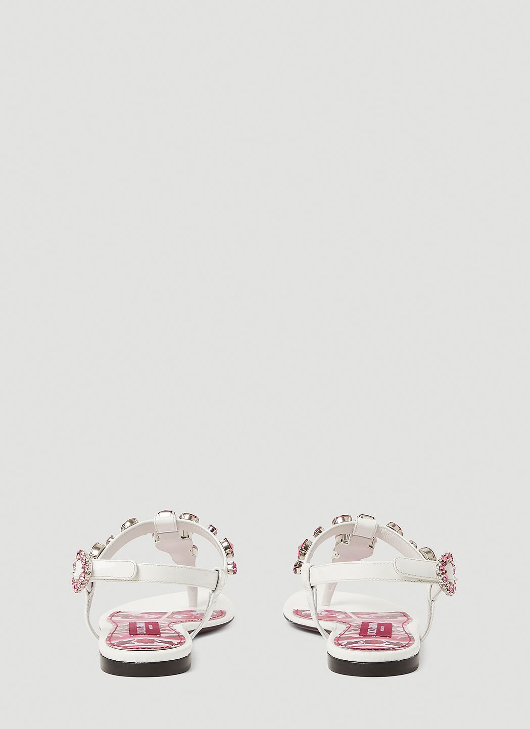 Crystal Embellished Majolica Sandals - 4