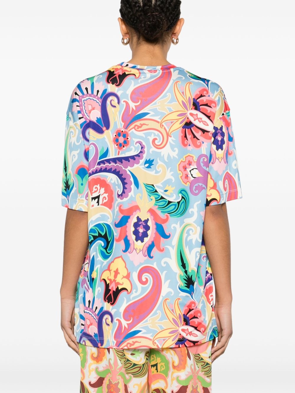 paisley-print T-shirt - 4