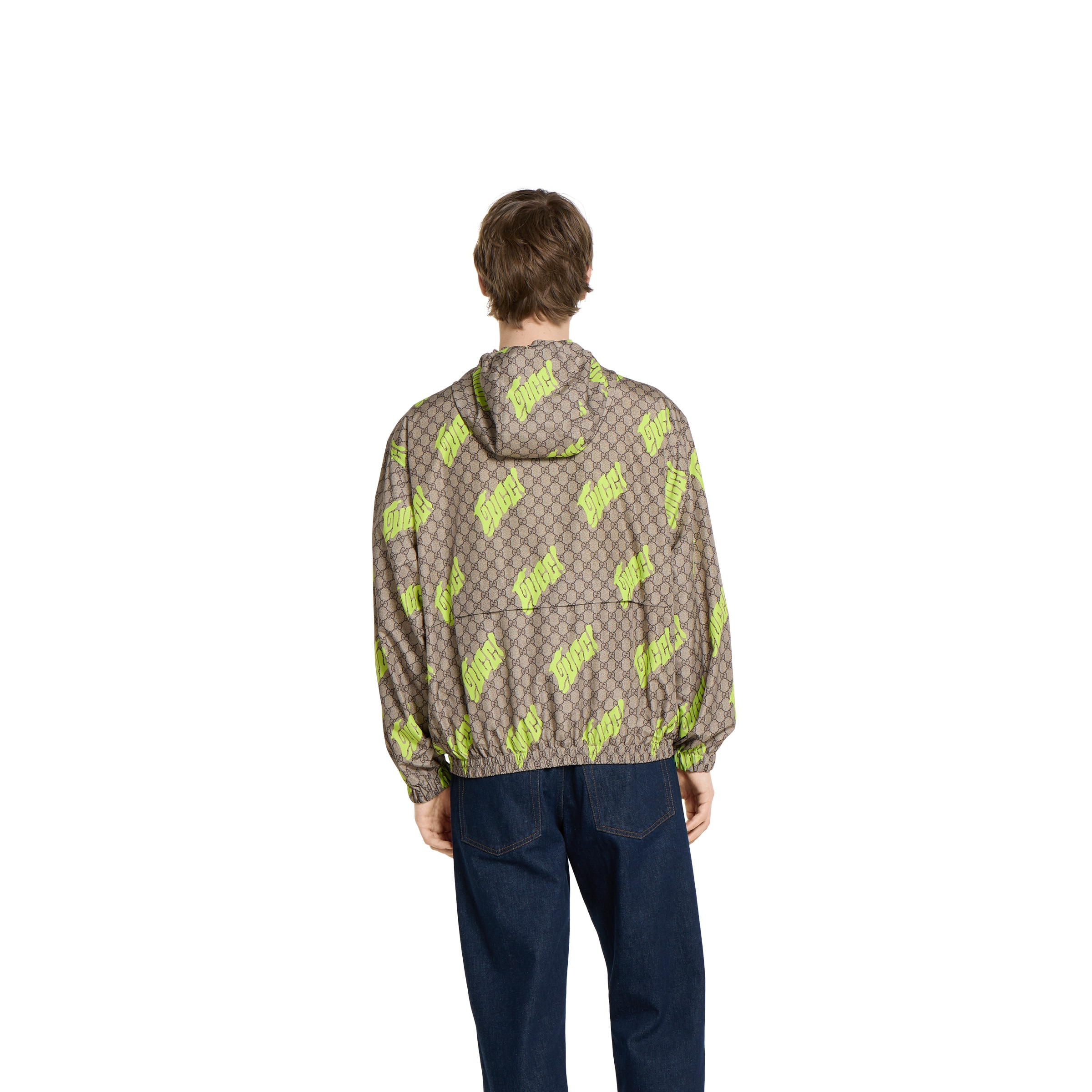 Printed poplin tech zip jacket - 4