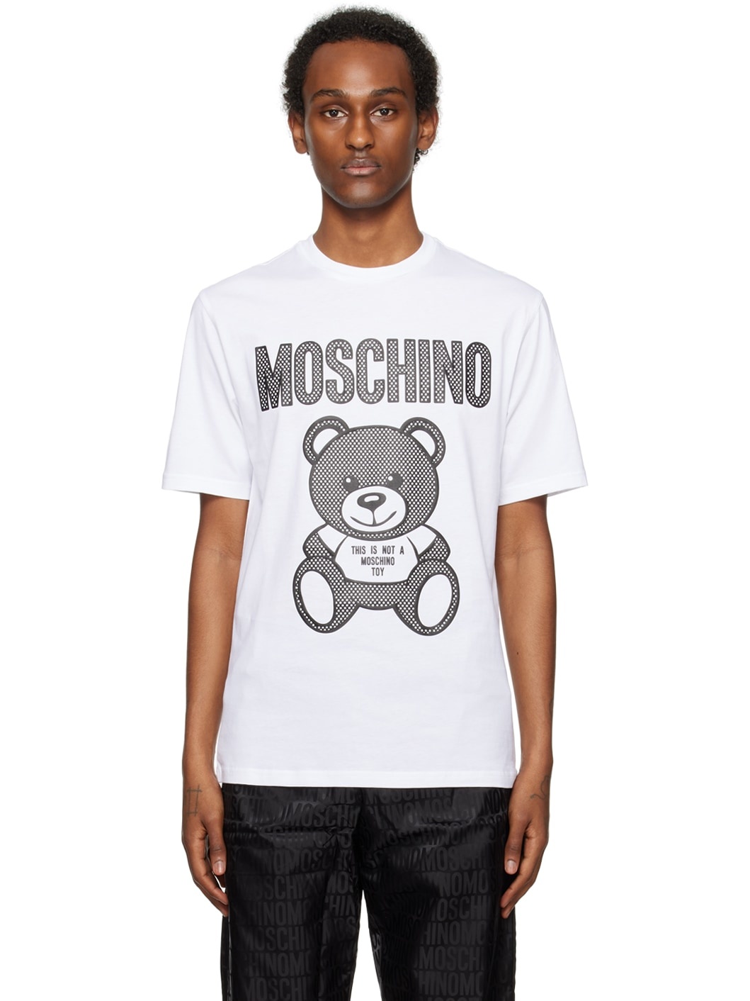 White Teddy Mesh T-Shirt - 1