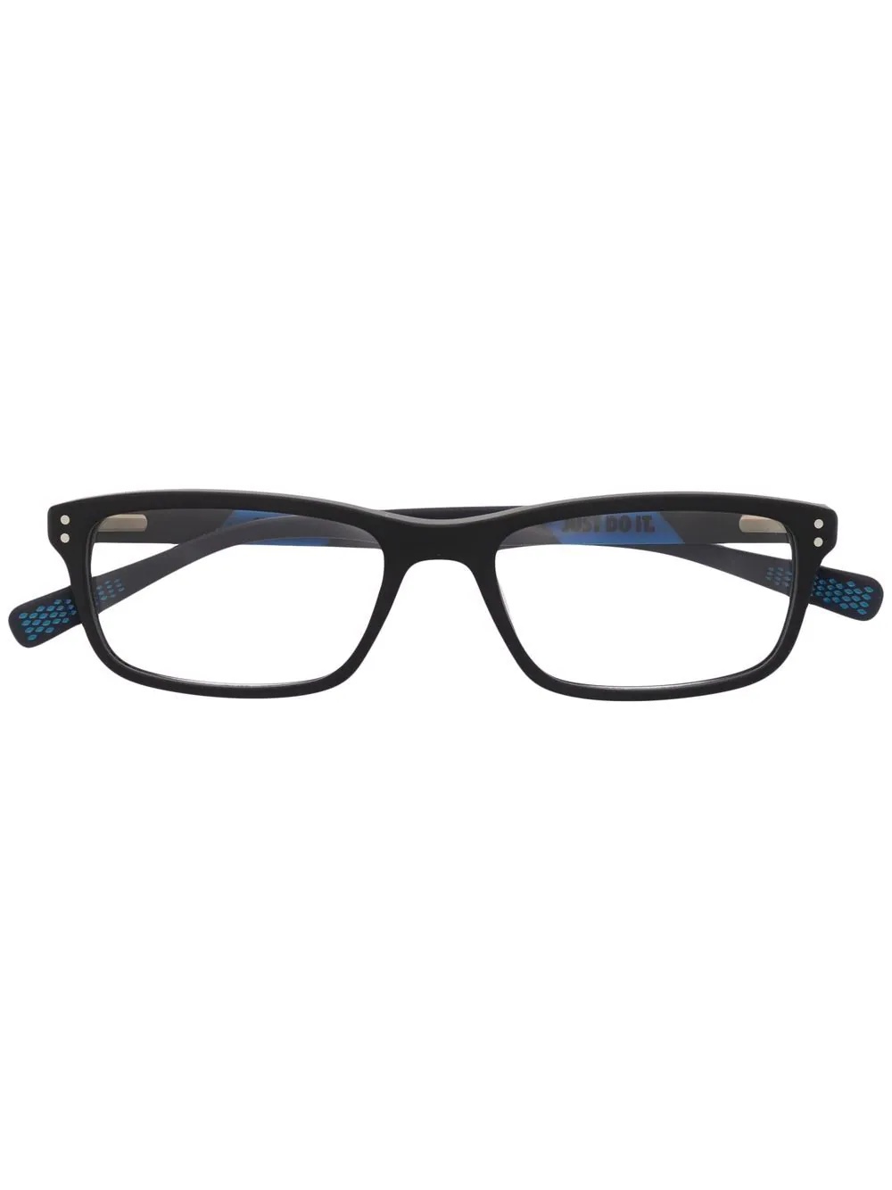 polished rectangle-frame glasses - 1