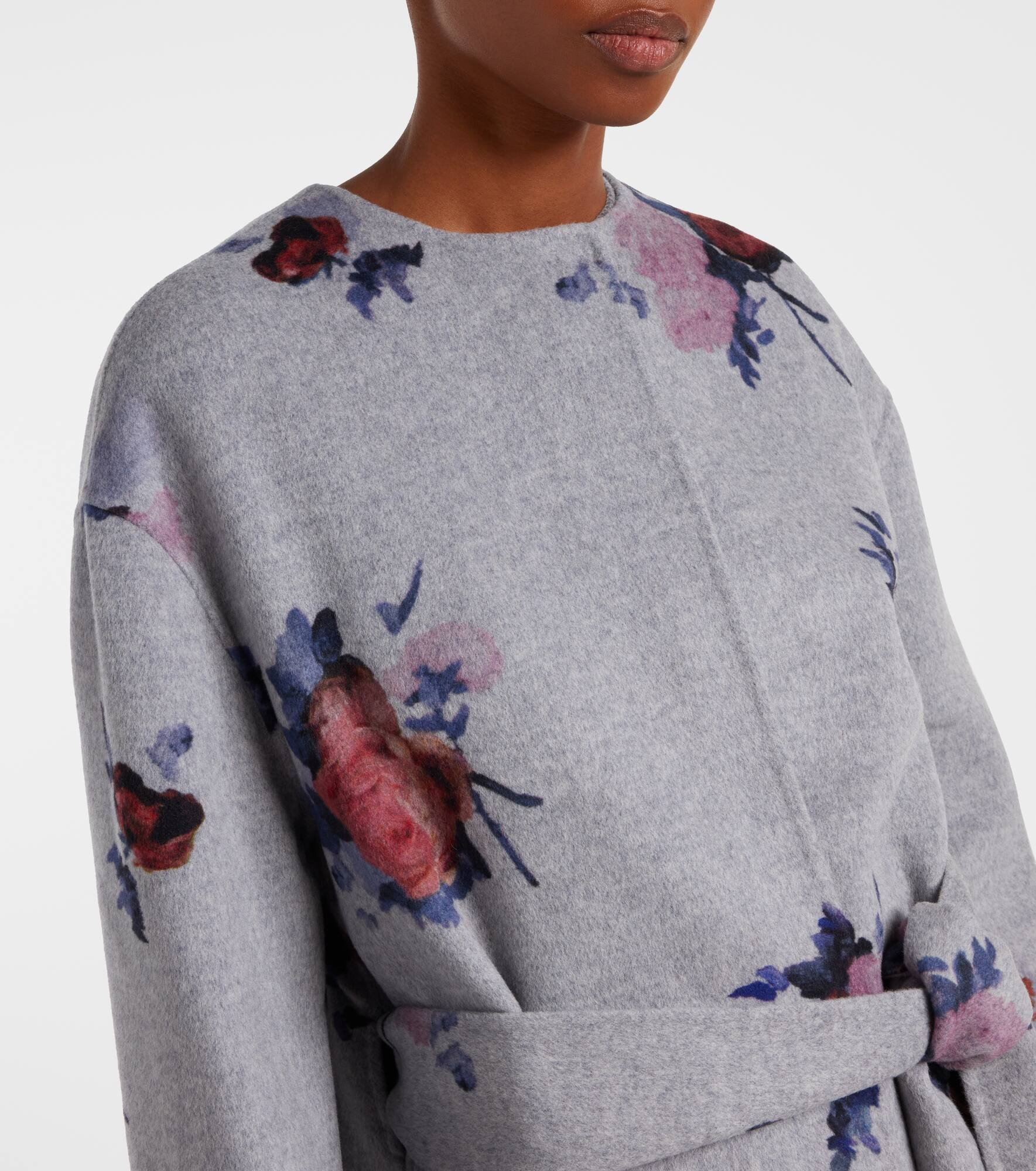 Floral wool coat - 4
