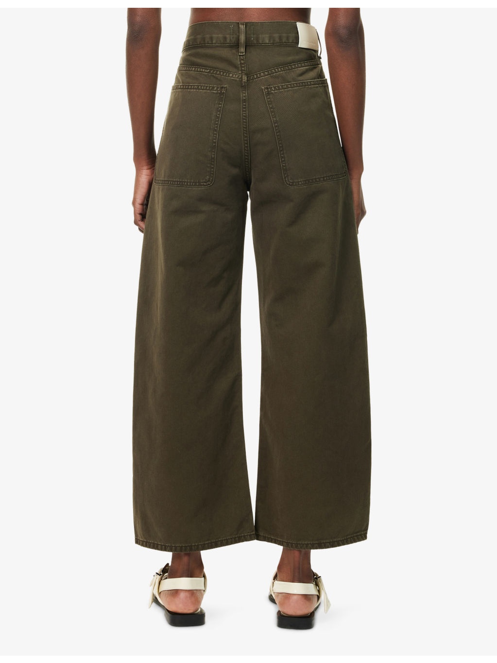 Ayla Cargo Crop-Leg Cotton Trousers - 4