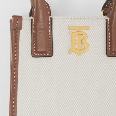 Burberry Micro Canvas and Leather Frances Tote outlook