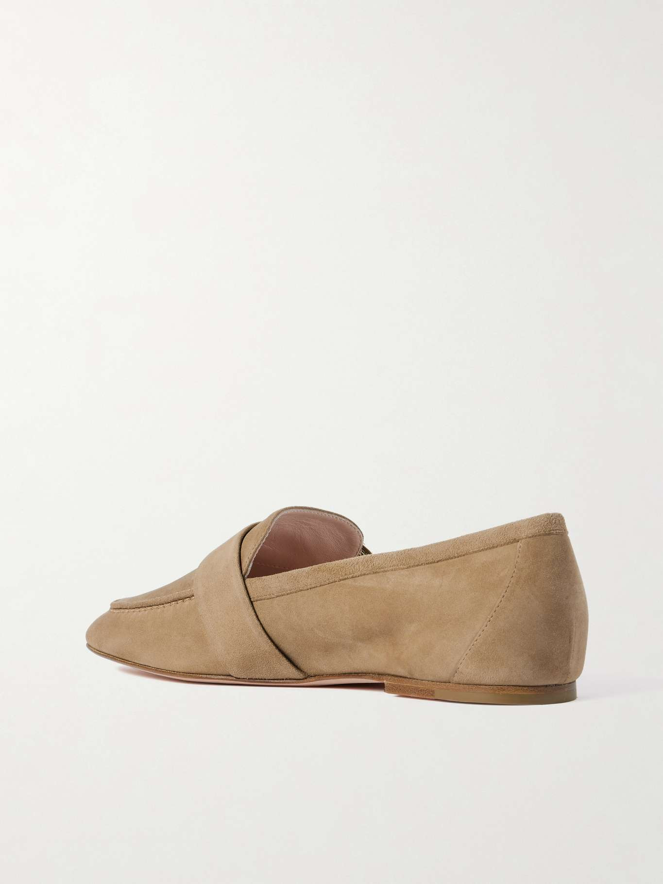 Buckled suede loafers Beige - 3