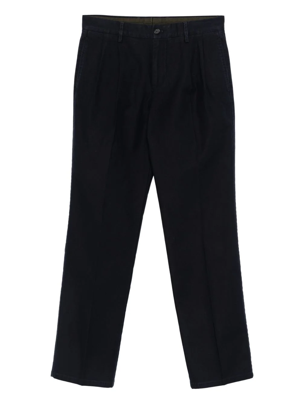 pleated cotton trousers - 1