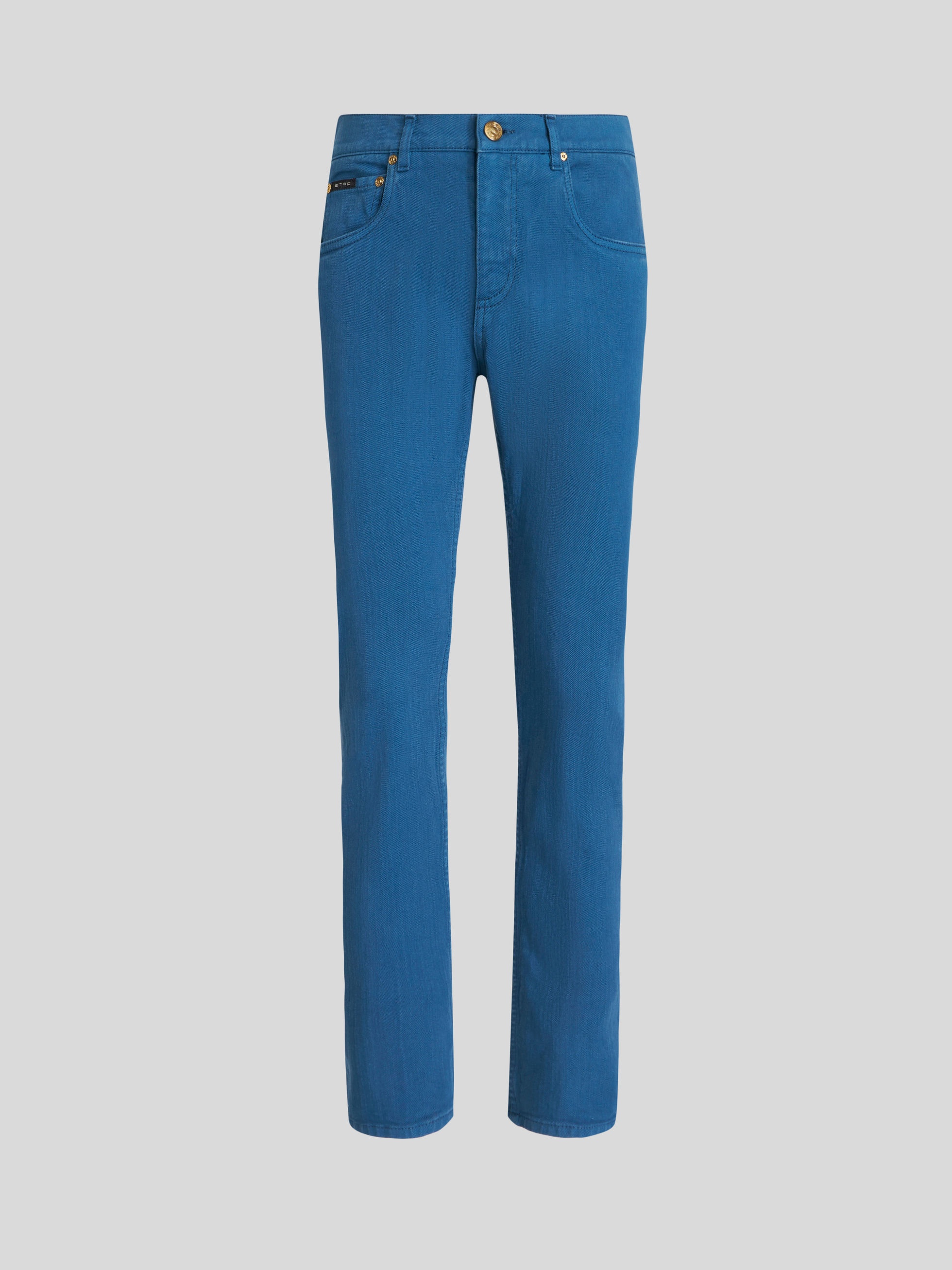 JEANS WITH PAISLEY DESIGN ON POCKET - 1