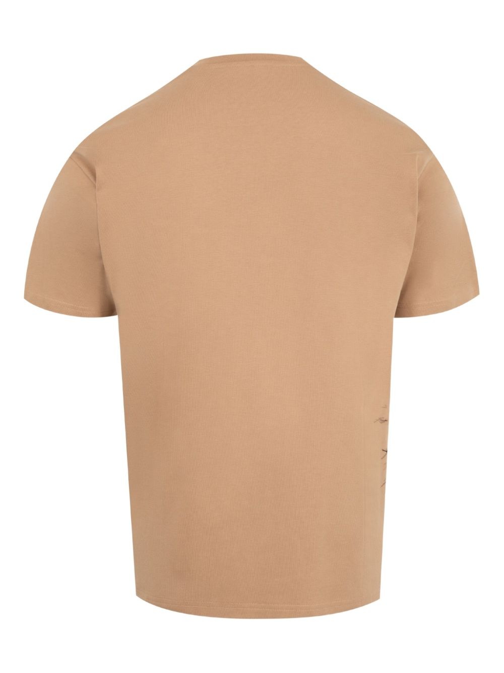 Trompe l'oeil-pattern cotton T-shirt - 2