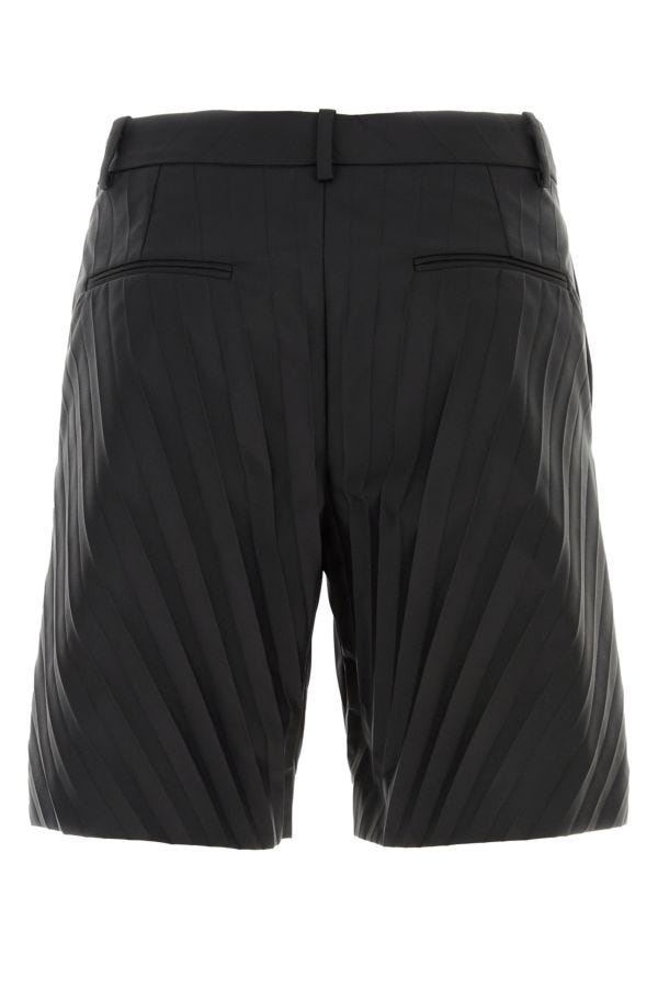 Valentino Garavani Man Black Nylon Bermuda Shorts - 2