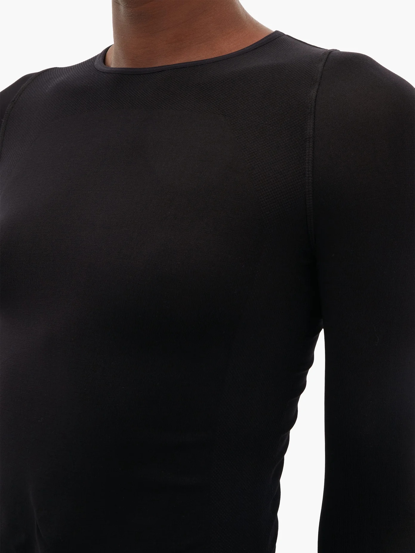 Long-sleeved stretch-jersey top - 3