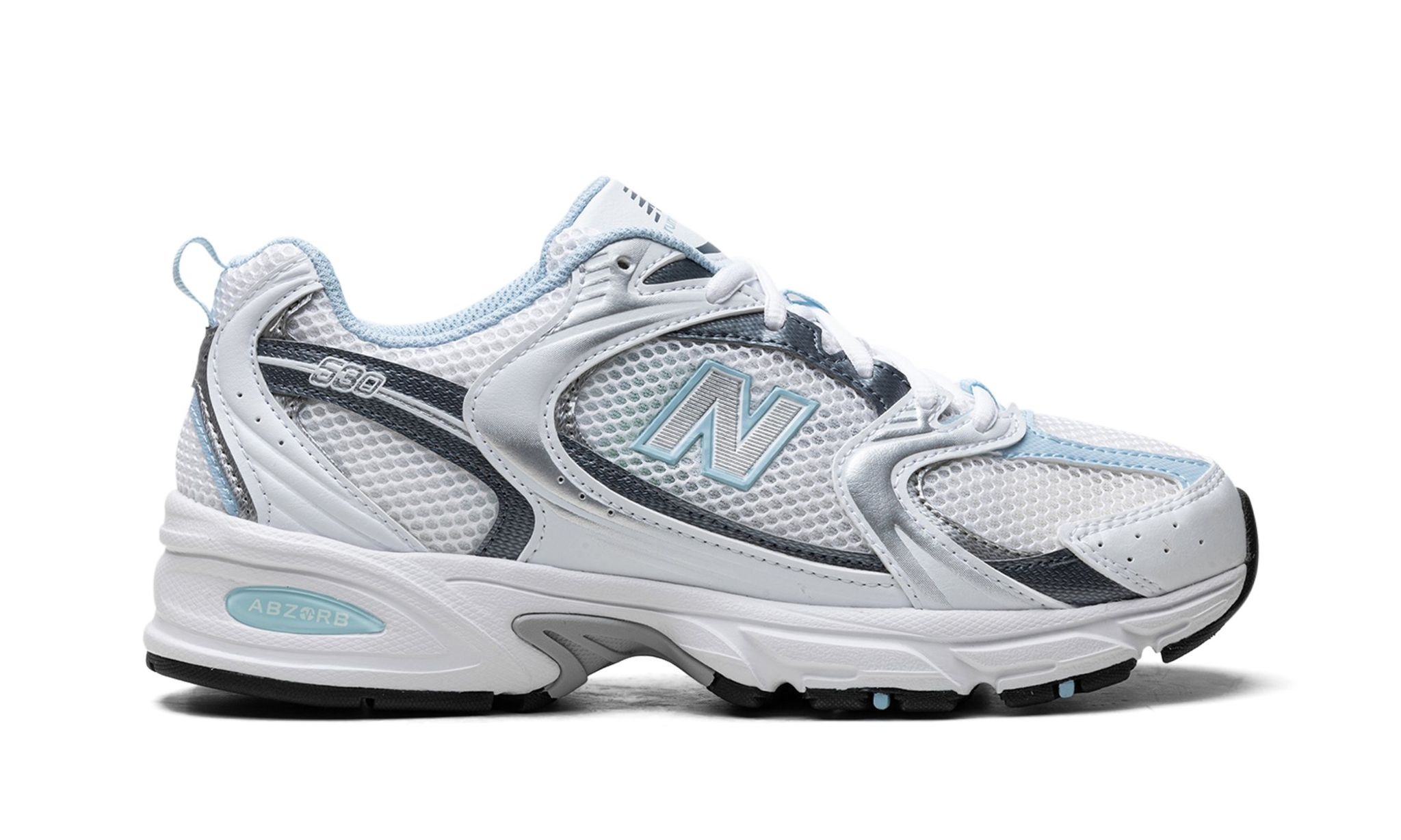 530 "White / Dark Arctic Grey / Light Chrome Blue" - 6