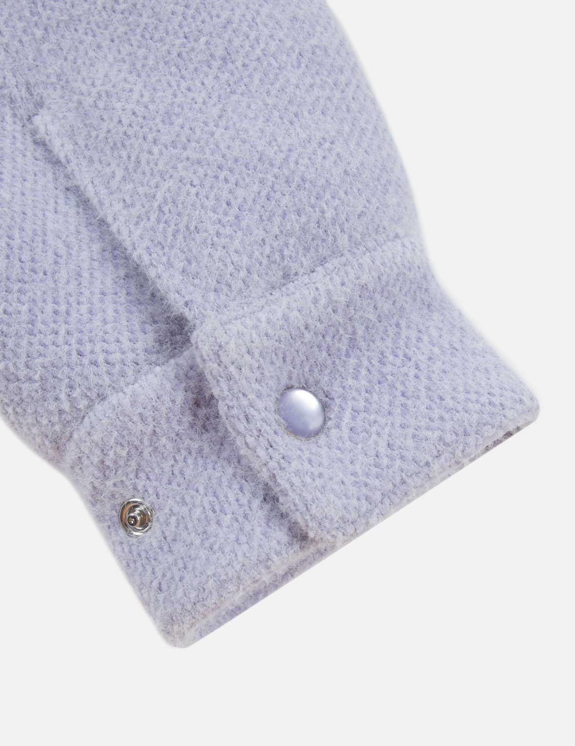SEAGULL APPLIQUE FASHION FIT KNITTED SHIRT JACKET - 12