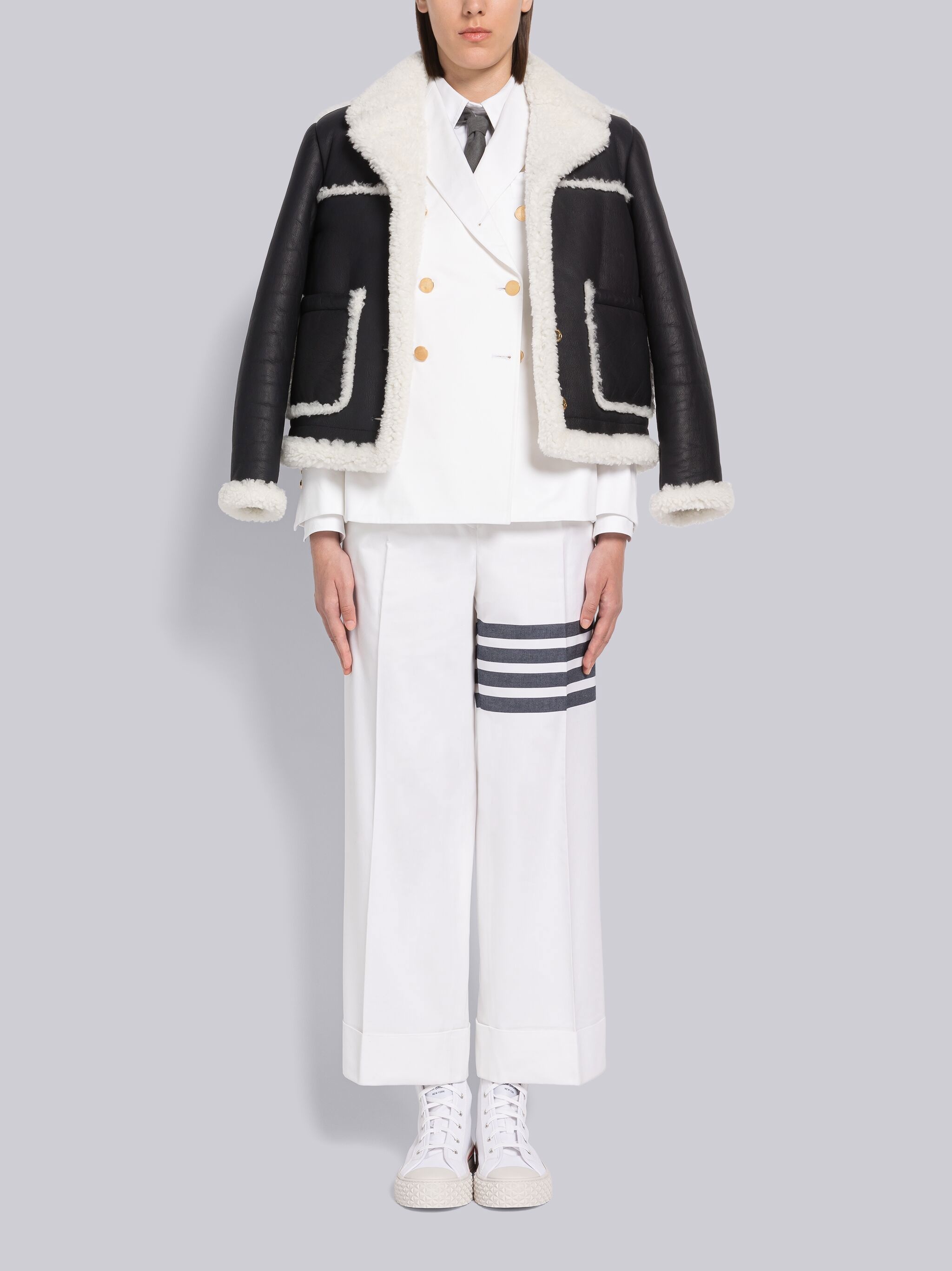 Cotton 4-Bar Double Breasted Single Vent Sport Coat - 4