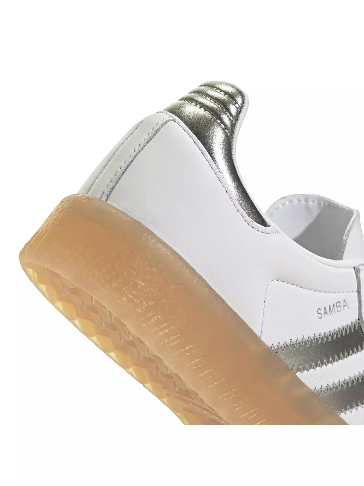 Originals Sambae "Ftwr White/Silver Metallic/Gum" Women's Shoe - 6