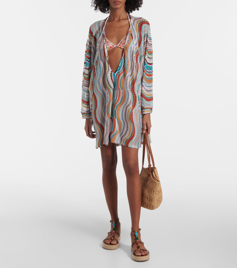 Missoni Printed lamé beach cover-up outlook