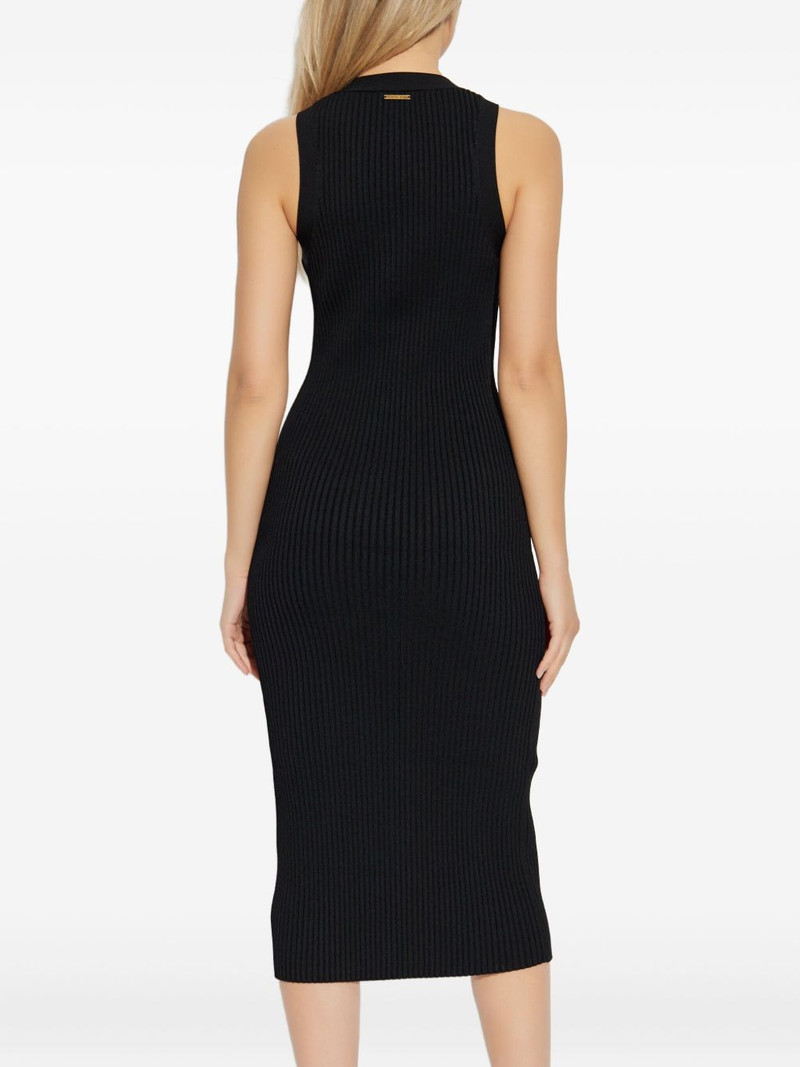V-neck ribbed dress 4