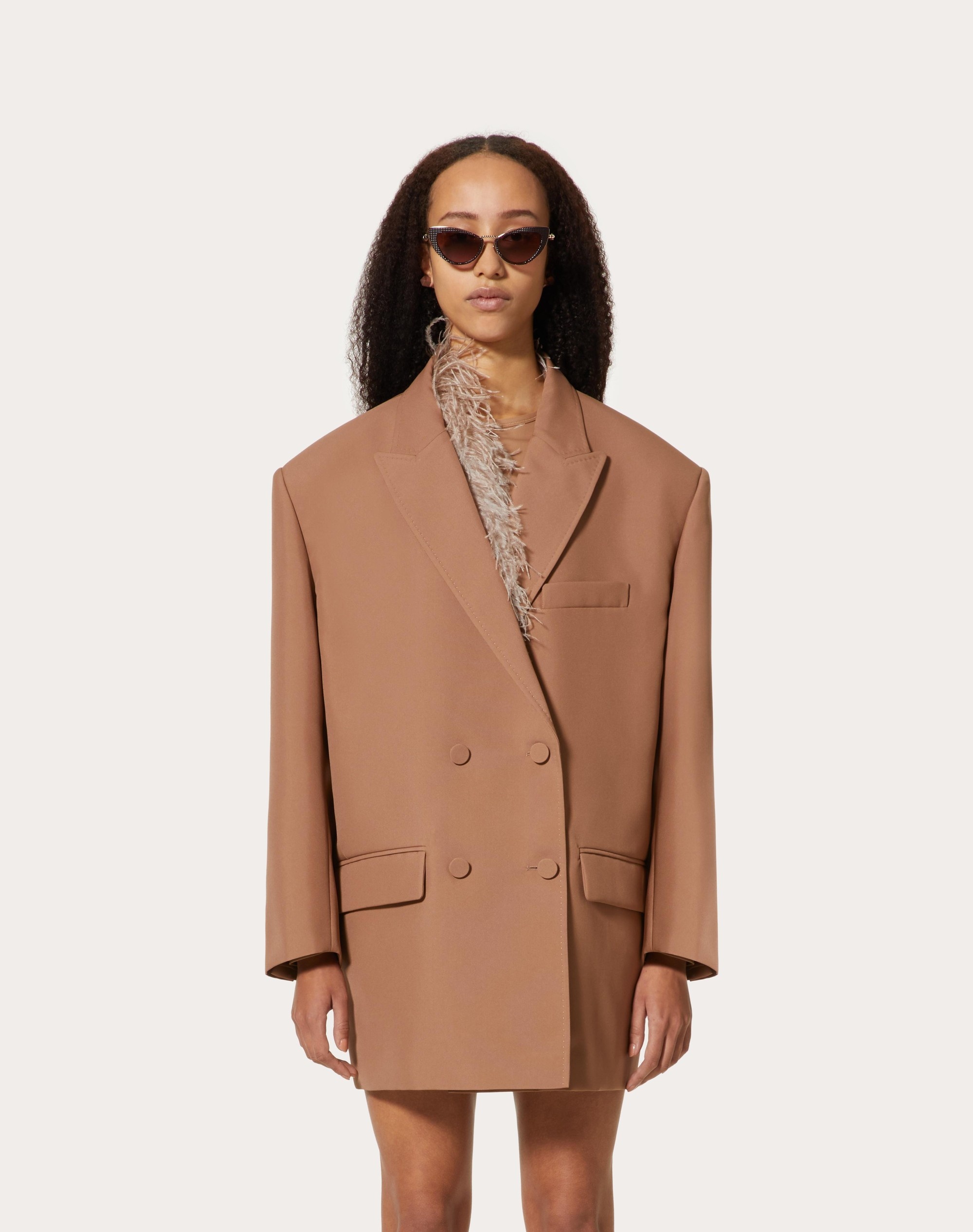 EMBROIDERED TECHNO WEAVE BLAZER - 3