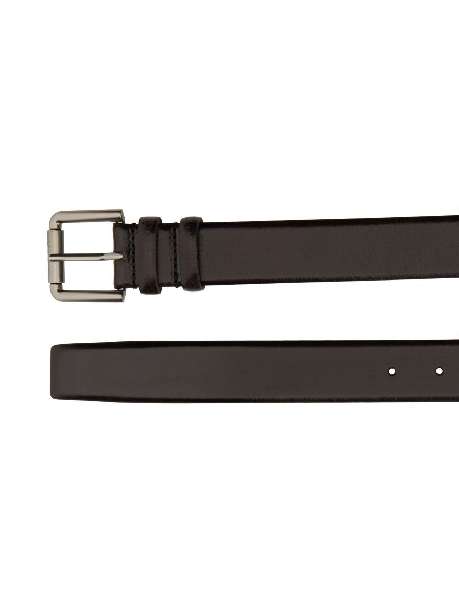 LEATHER BELT WITH BUCKLE - 2