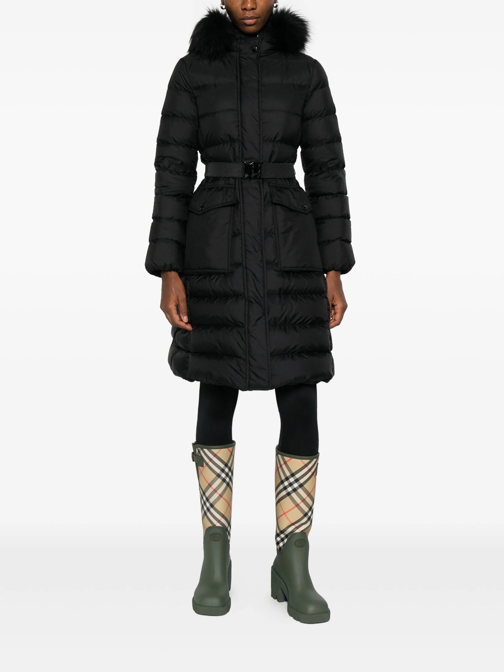 Khloesse trimmed quilted coat - 2