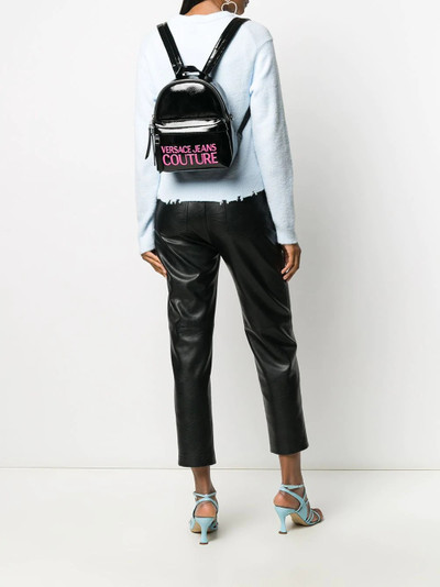 VERSACE JEANS COUTURE logo print backpack outlook