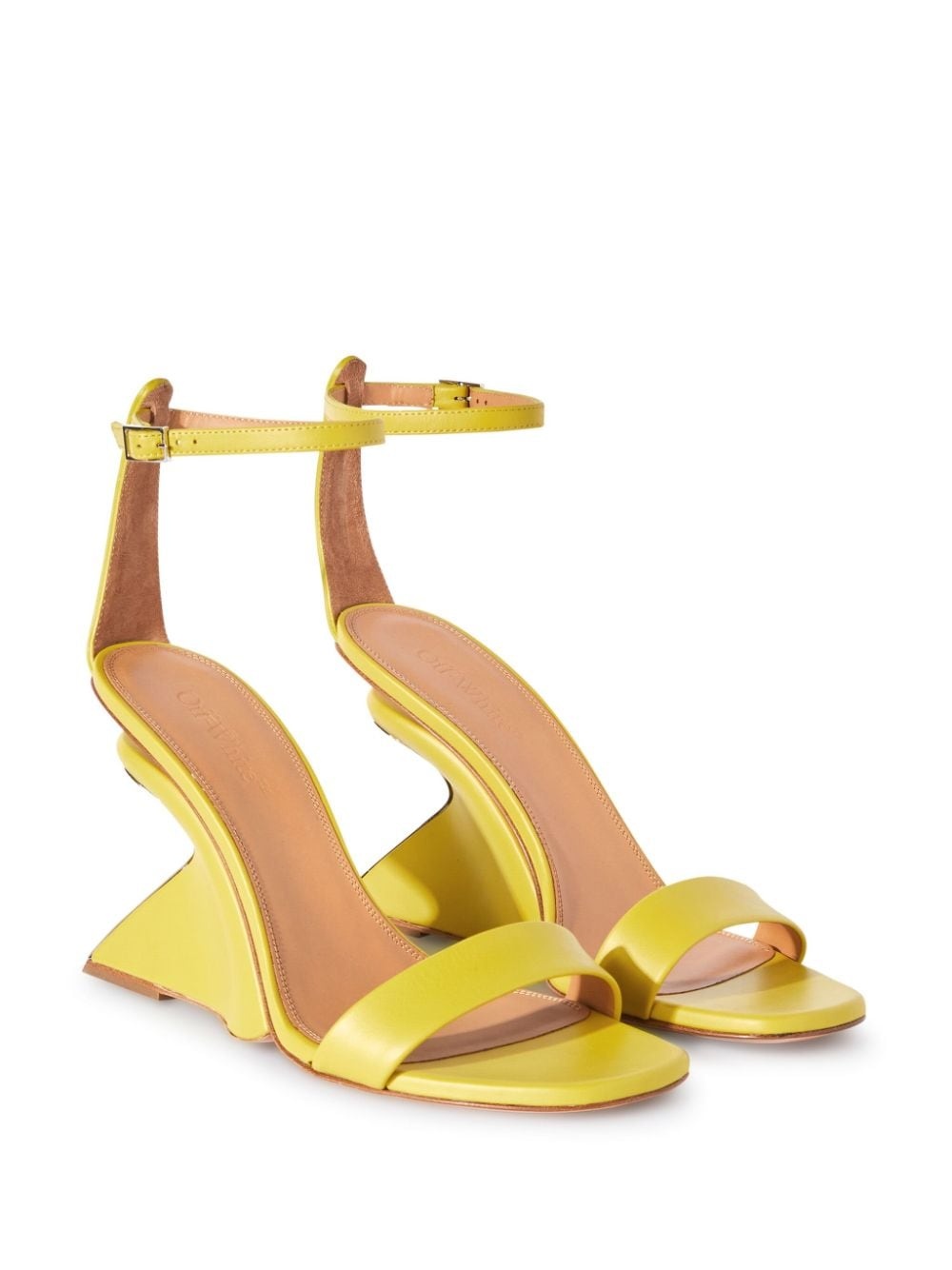 Jug wedge-heel leather sandals - 2
