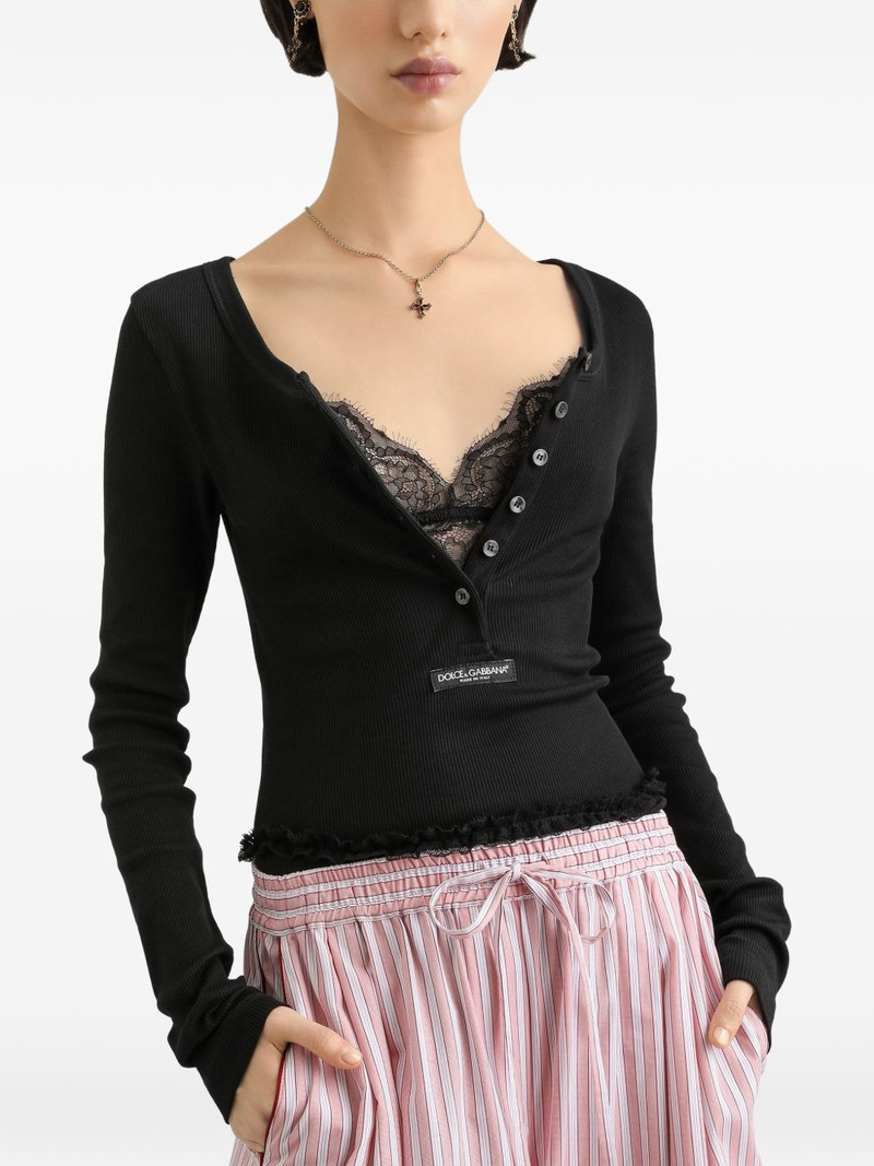 buttoned long-sleeve T-shirt 4
