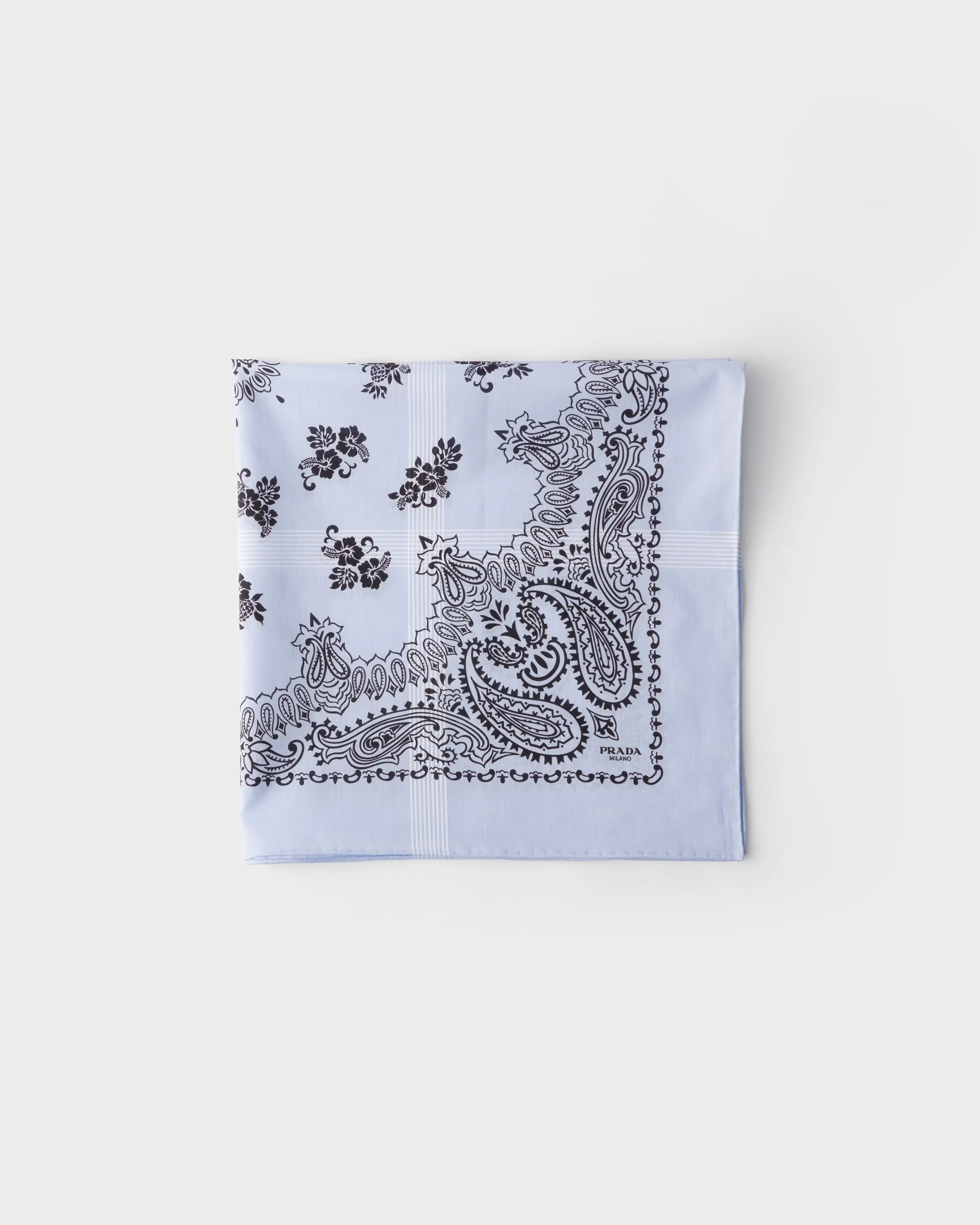 Printed batiste scarf - 1