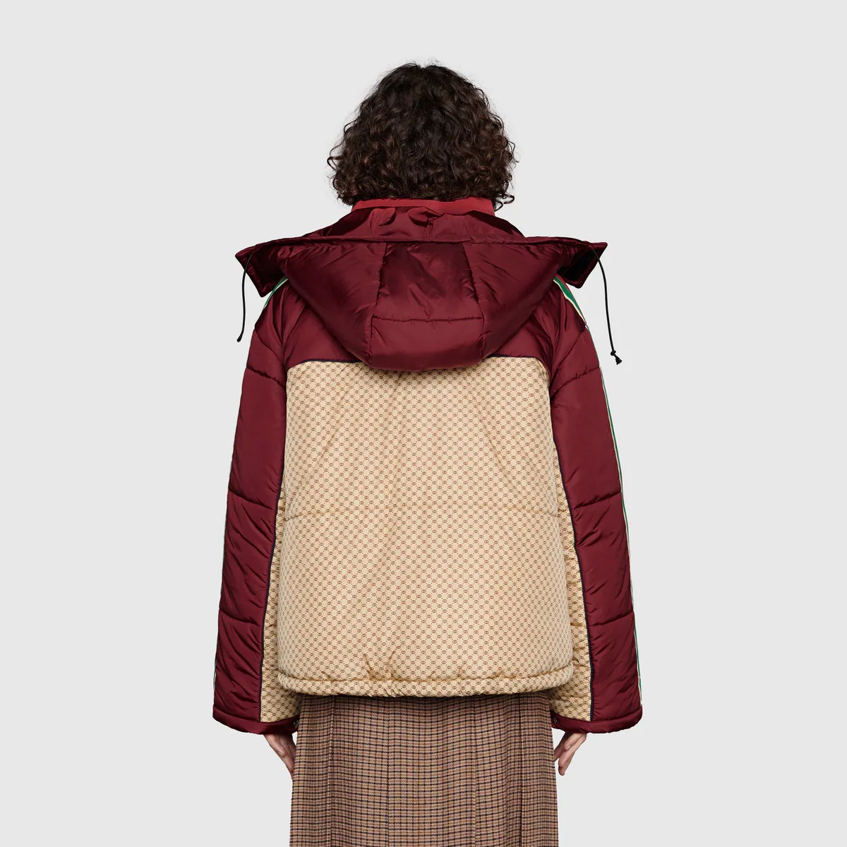 GG parachute nylon padded jacket - 5