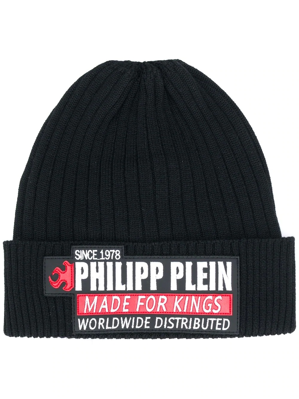 logo patch beanie - 1