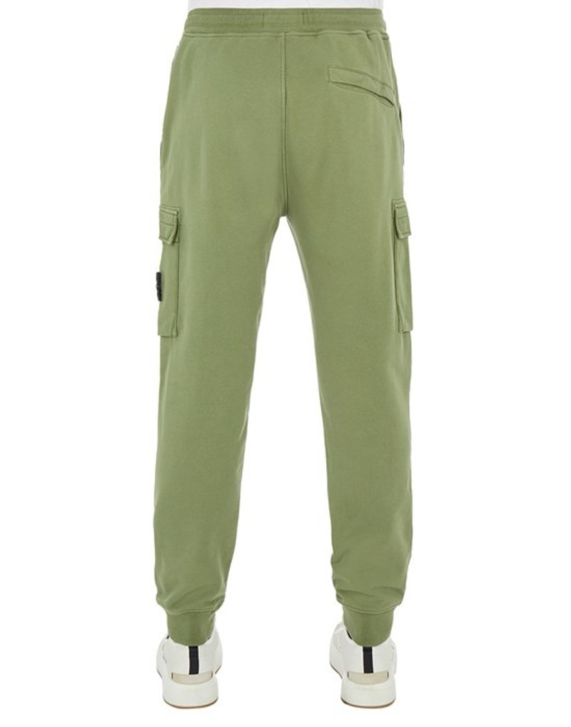 Stone Island 64751 COTTON FLEECE_GARMENT DYED OLIVE GREEN outlook