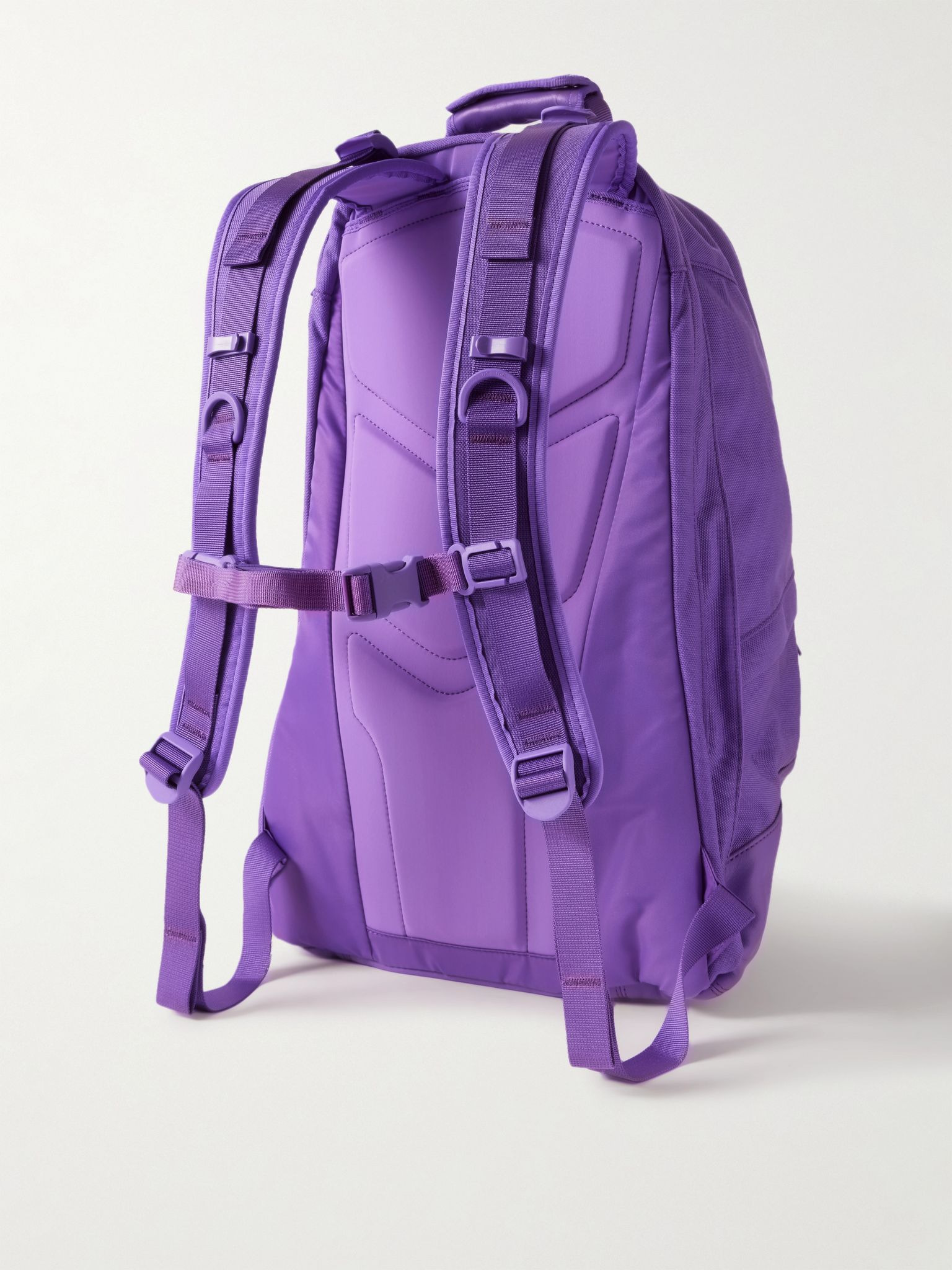 Leather-Trimmed CORDURA® Backpack Purple - 3