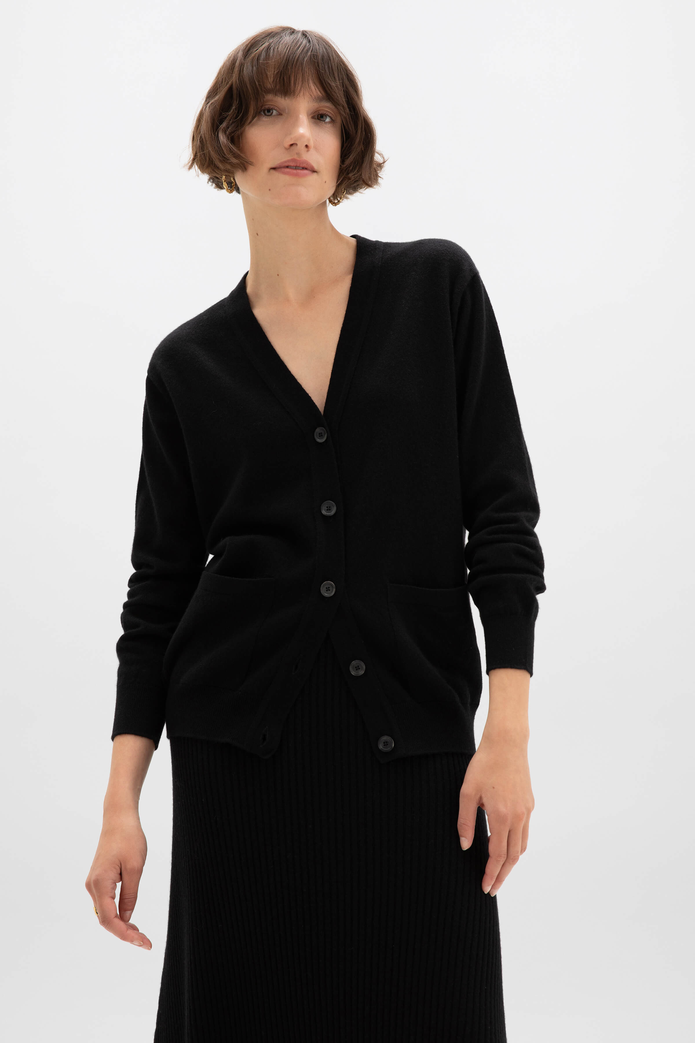 Cashmere Boyfriend Cardigan - 2